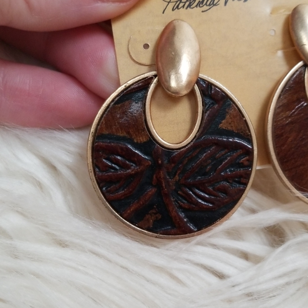 SOLD LAST ONE Patricia nash barkleaves earrings… - Picture 4 of 6